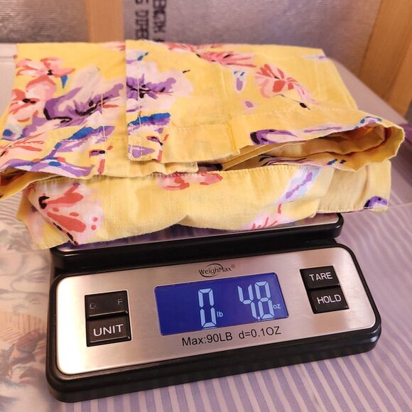 J Crew Shirt Mens Medium Floral Yellow Hawaiian Camp - Picture 11 of 11